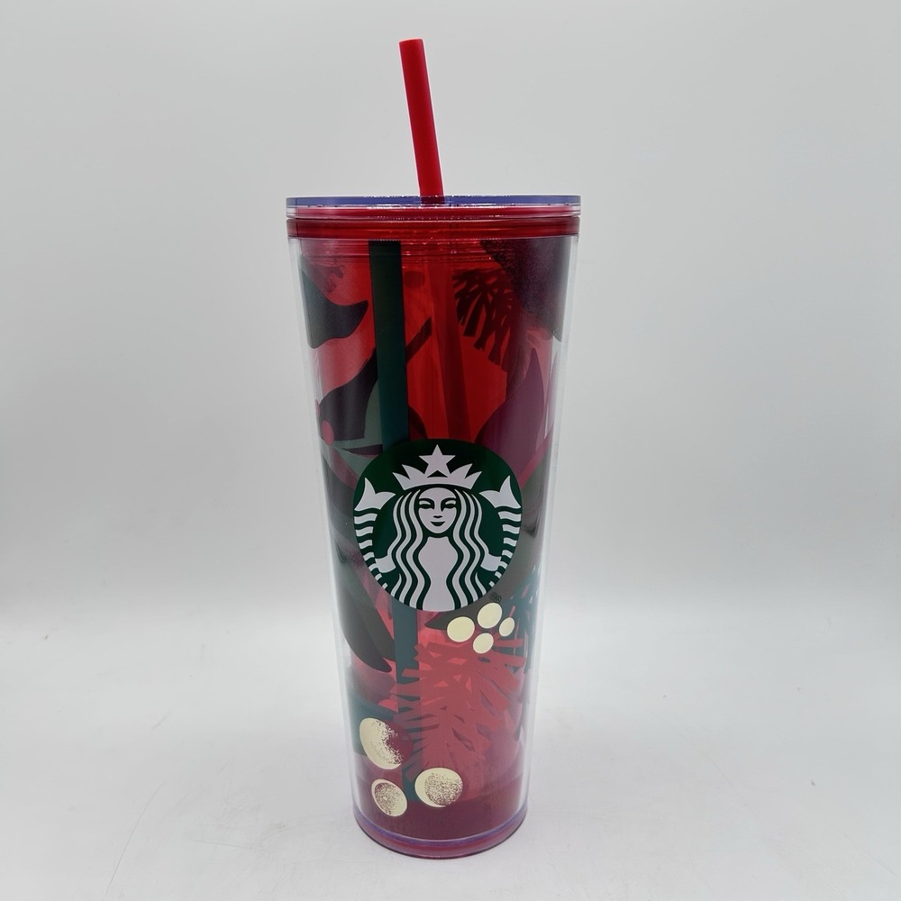 STARBUCKS 2019 HOLIDAY CHRISTMAS TRAVEL COLD CUP VENTI TUMBLER 24OZ NEW